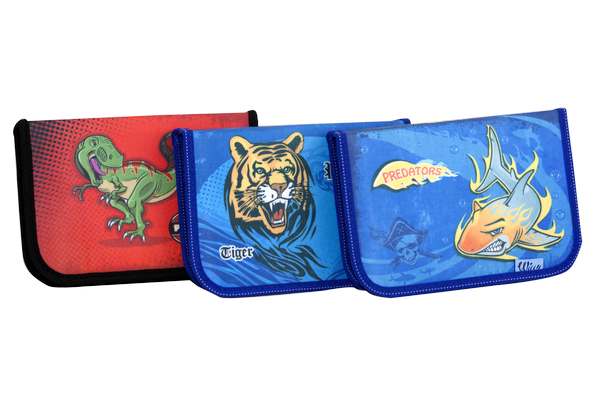 WL-7053  pencil case, double, "hunters"