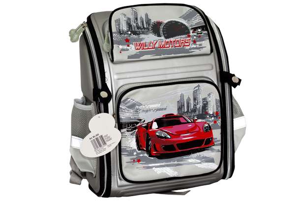 WL825  Schulranzen Willy hard base, "Willy motors"