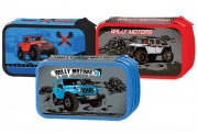 WL-7104  pencil case, tripple,"Willy motors"