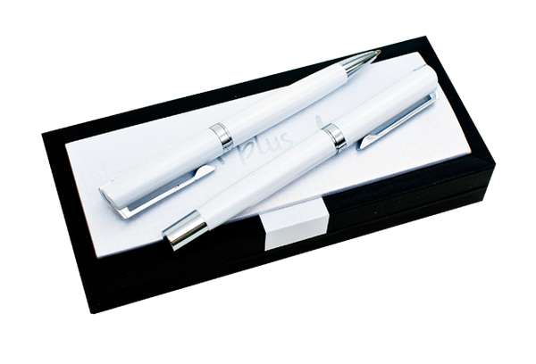 A124  ball pen and gel pen in gift box