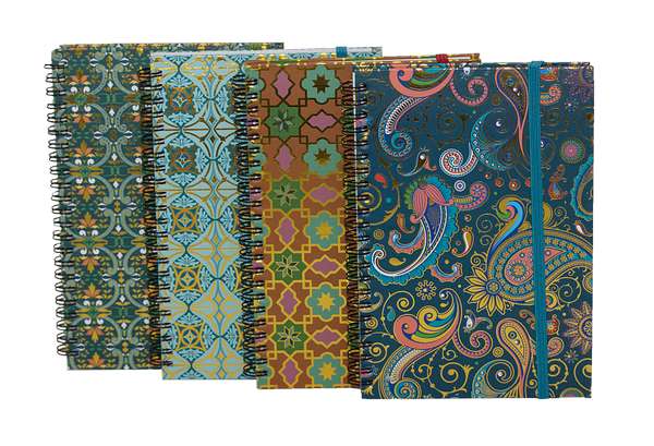 A591  note book A5, Hardcoer, "Golden Series"