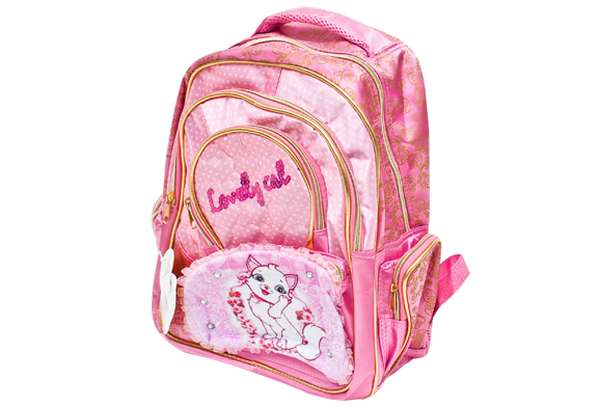 WL810  school bag, "Lovely Cat" 38*29*12,6��