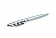 A127  ball pen metal. in transparent plastic display