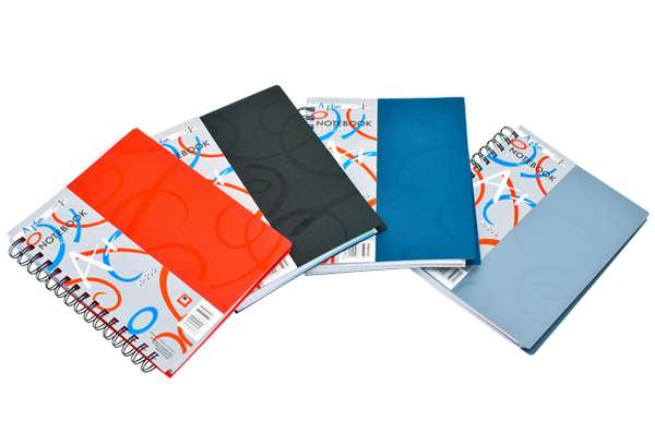 A506  spiral-bound notebook, A5, 120 pages