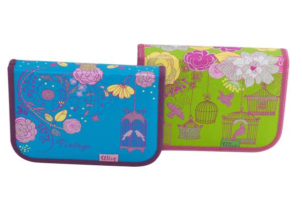 WL-7033  pencil case ,single, "vintage"