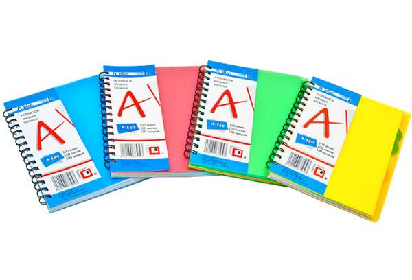 A589C  college block A5, 4 Farben, 100 Seiten 