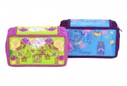 WL-7065  pencil case, tripple, "vintage"